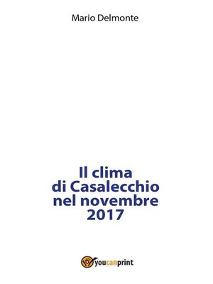 cover image of Il clima di Casalecchio nel novembre 2017